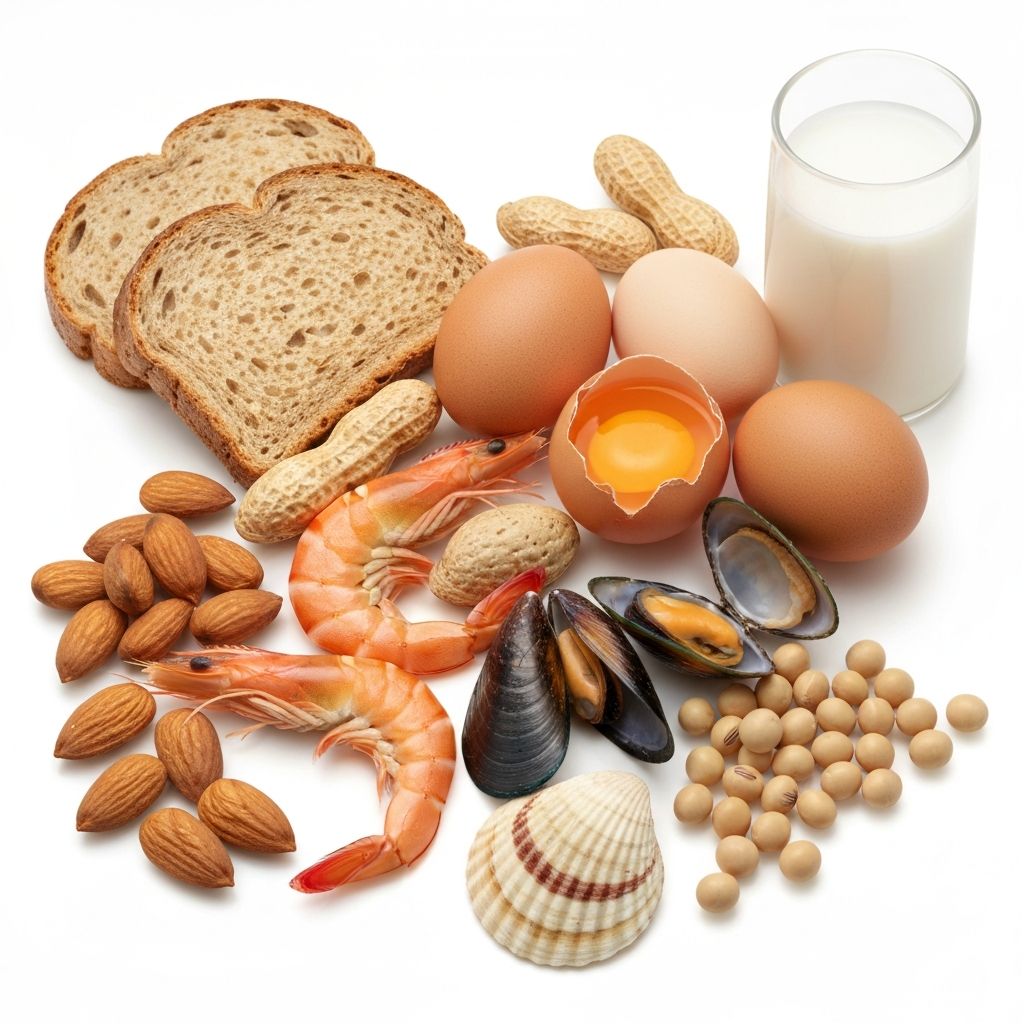 Common food allergens displayed